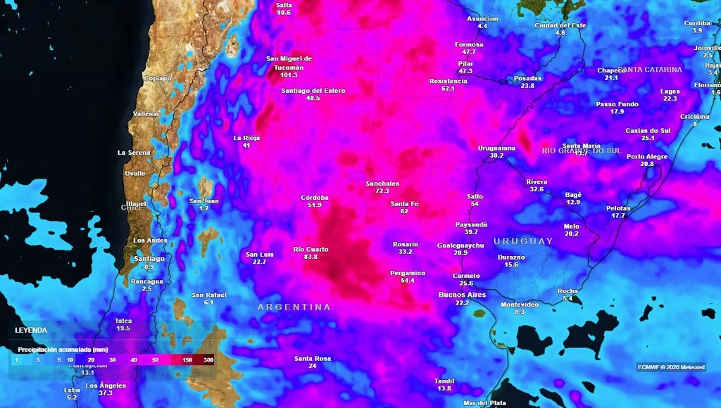 Alerta naranja en Argentina por tormentas severas y ráfagas de 90 km/h ...